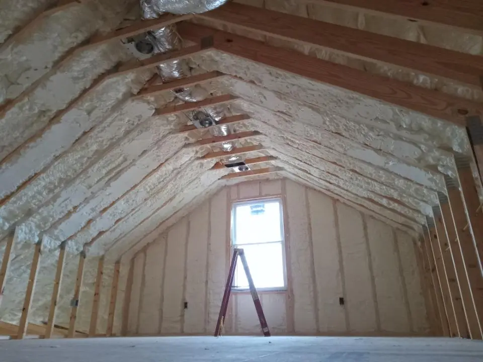 Spray foam roofing application for Crawl Space Insulation project in Hillsborough